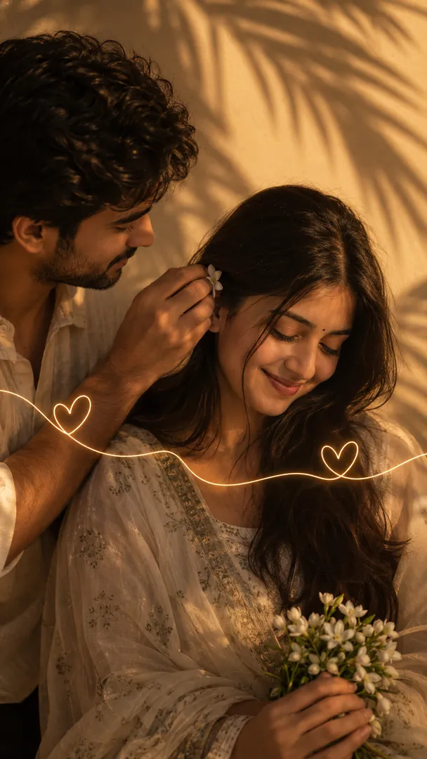 Desi Romance: AI Couple Wallpapers photo effect
