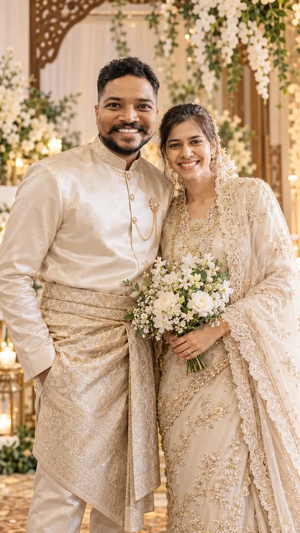 Malaysian Wedding: AI Couple Wallpapers photo effect example 2