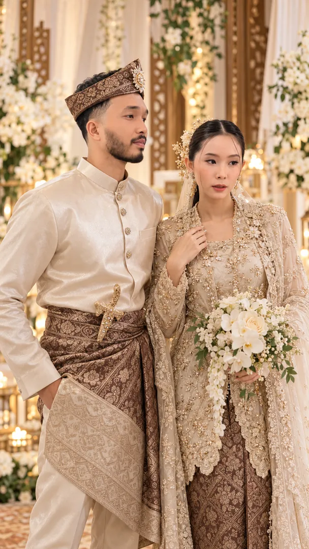 Malaysian Wedding: AI Couple Wallpapers photo effect