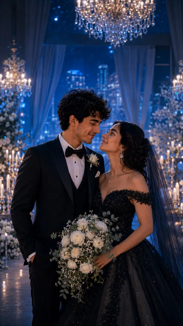 Modern Wedding AI photo example 2