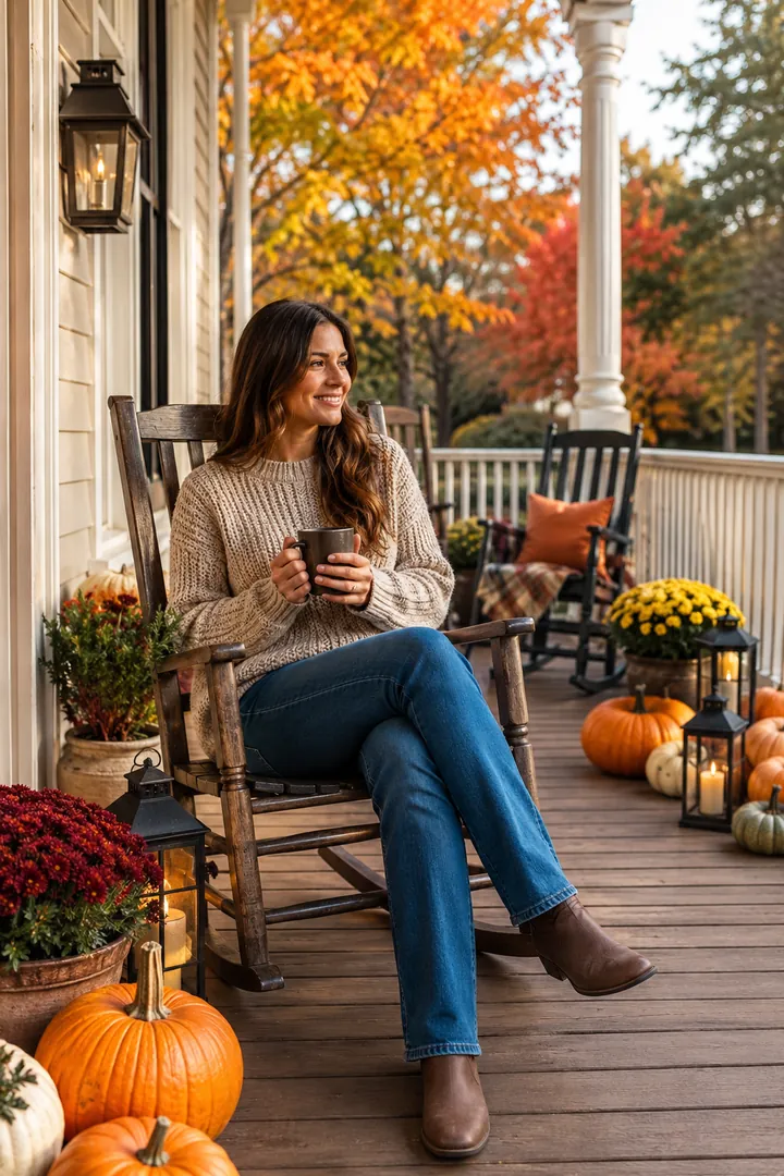 Autumn Porch: AI Cozy & Autumn Aesthetic photo effect example 2