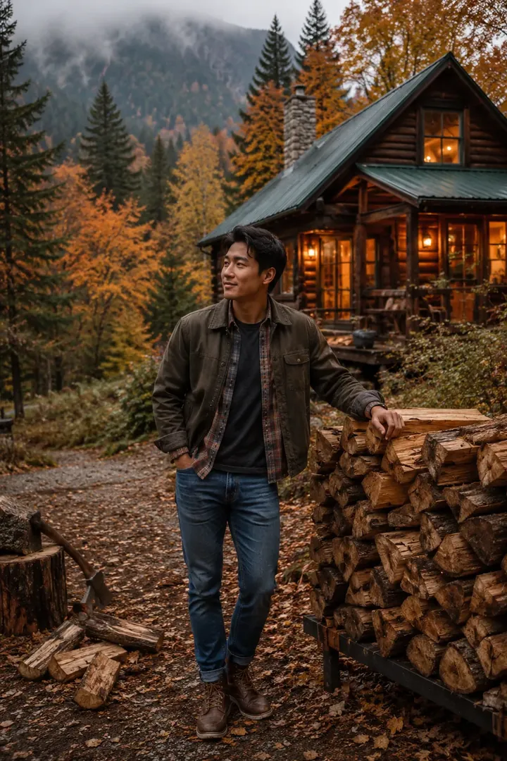 Cabin Weekend: AI Cozy & Autumn Aesthetic photo effect