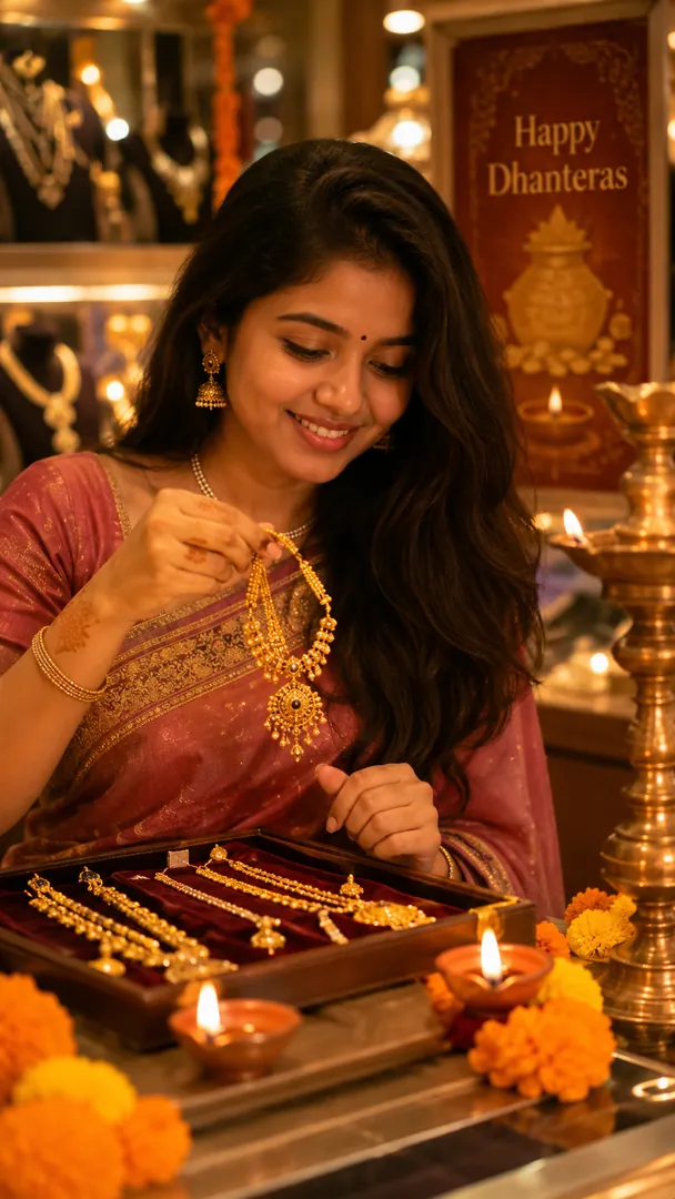 Dhanteras Shopping: AI Dhanteras photo effect example 2
