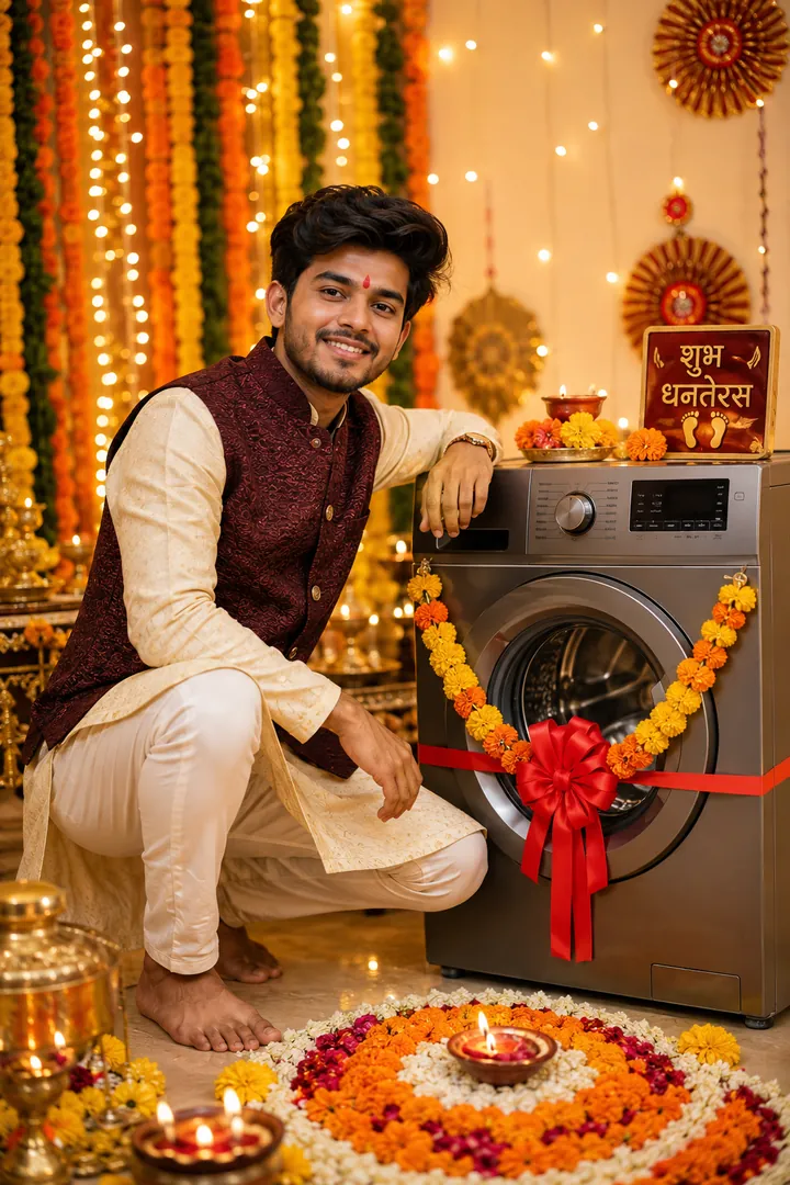 New Purchase Celebration: AI Dhanteras photo effect example 2