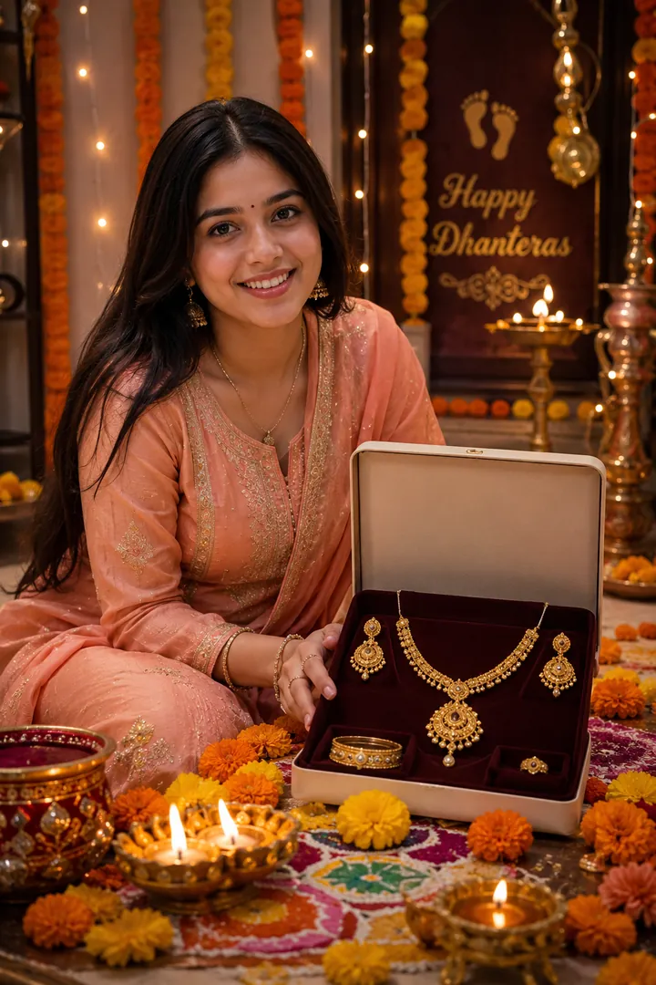New Purchase Celebration: AI Dhanteras photo effect