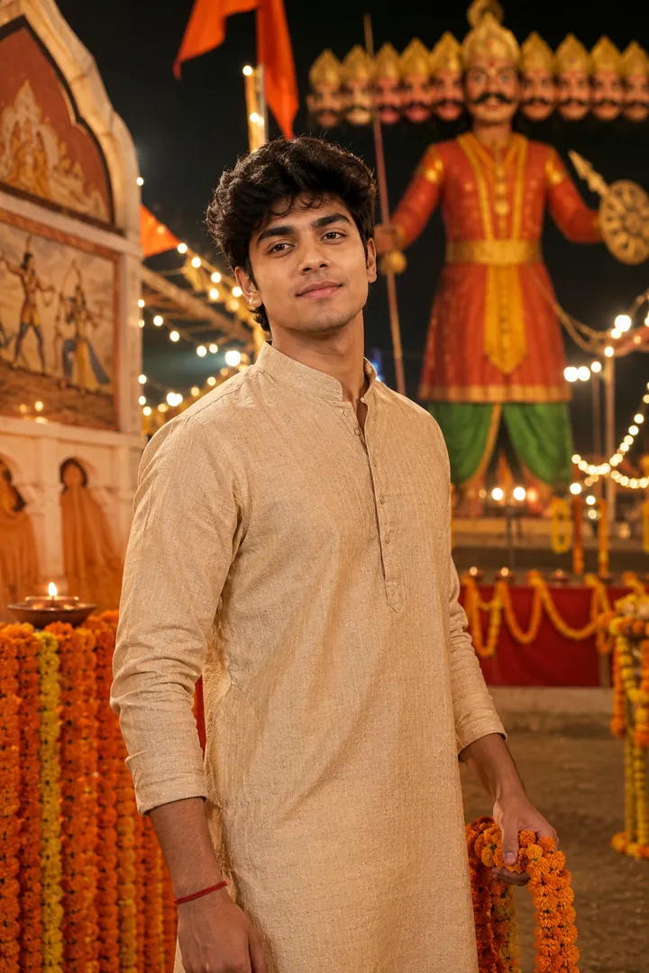 Dussehra Victory Portrait: AI Dussehra photo effect