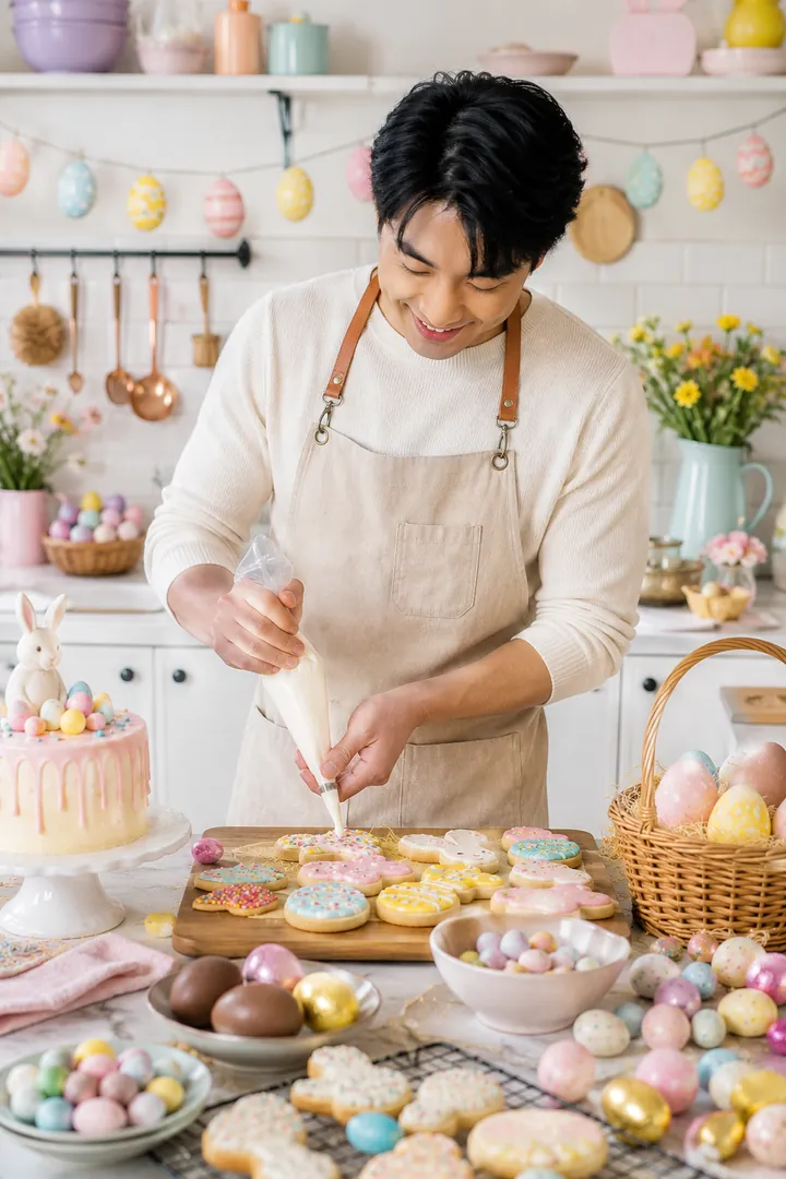 Easter Baking Day: AI Easter photo effect example 2