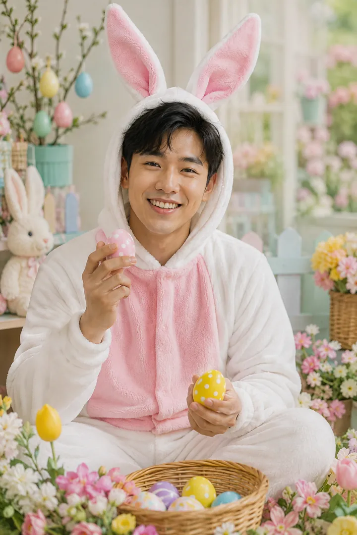 Easter Bunny Portrait: AI Easter photo effect