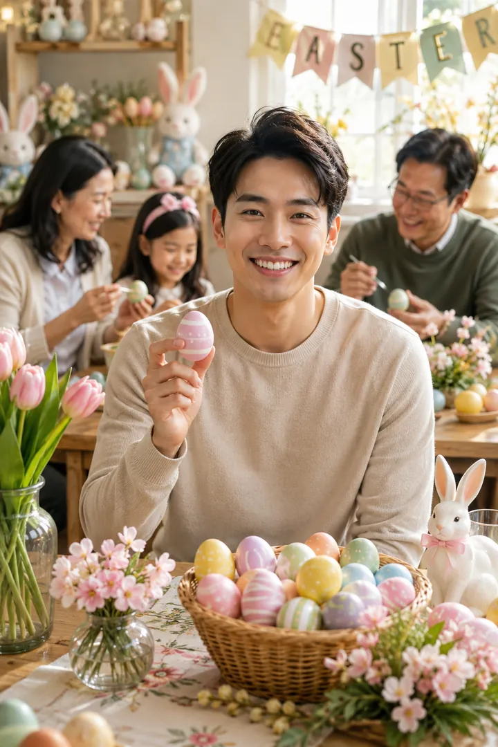 Classic Easter Celebration: AI Easter photo effect example 2