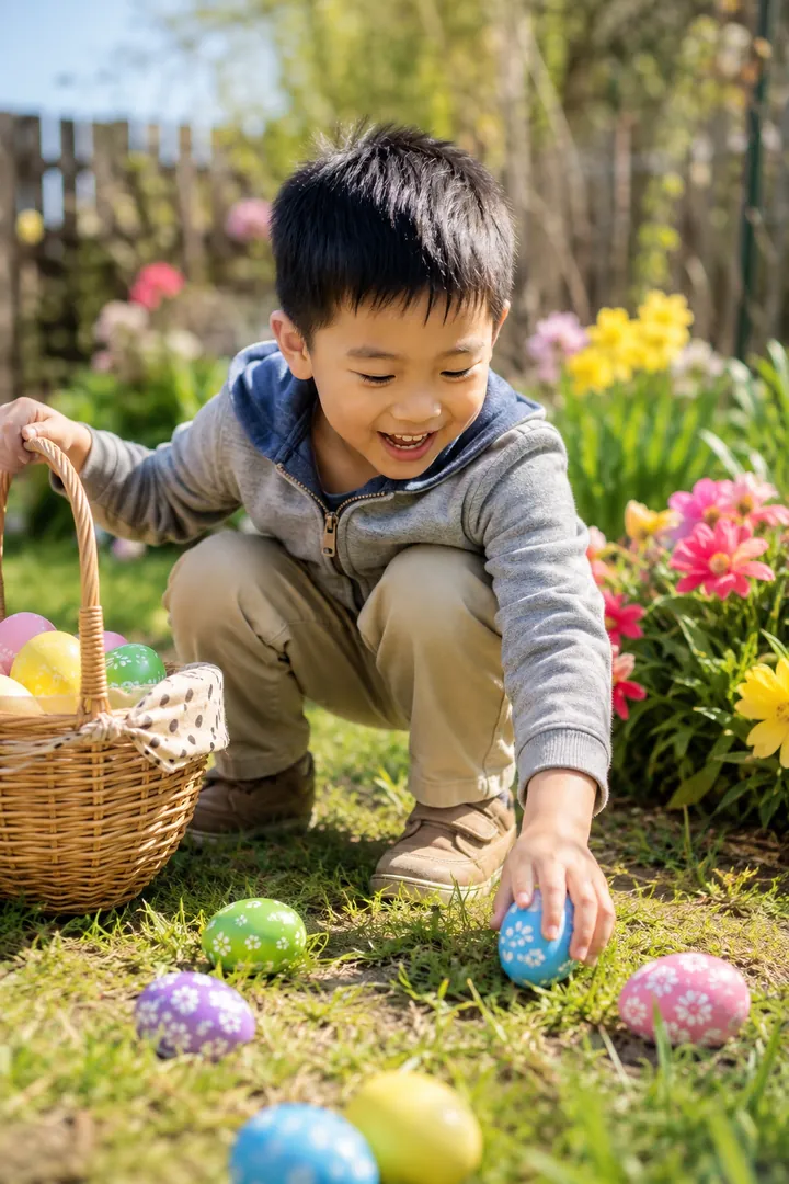 Easter Egg Hunt: AI Easter photo effect