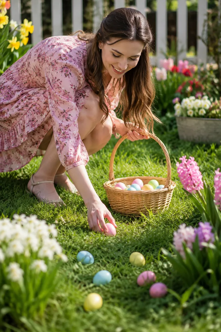 Easter Egg Hunt: AI Easter photo effect example 2