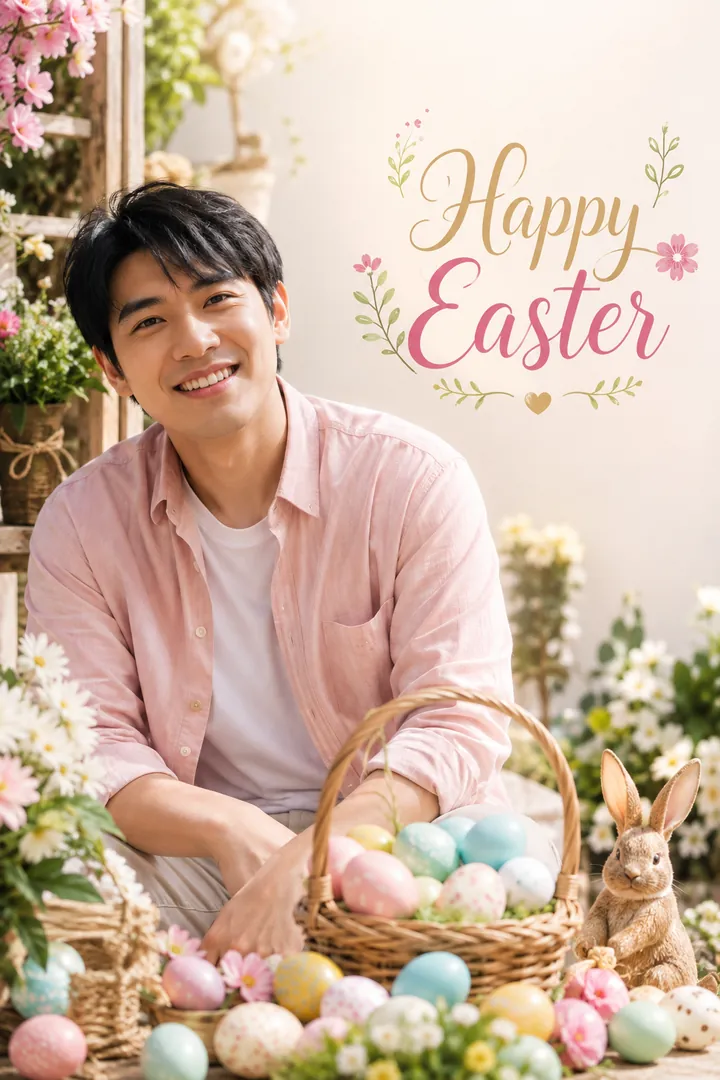 Easter Greeting: AI Easter photo effect