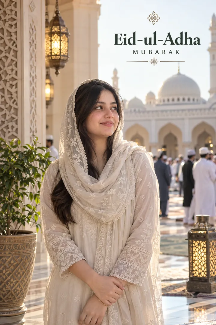 Eid Prayer Portrait: AI Eid-ul-Adha photo effect example 2