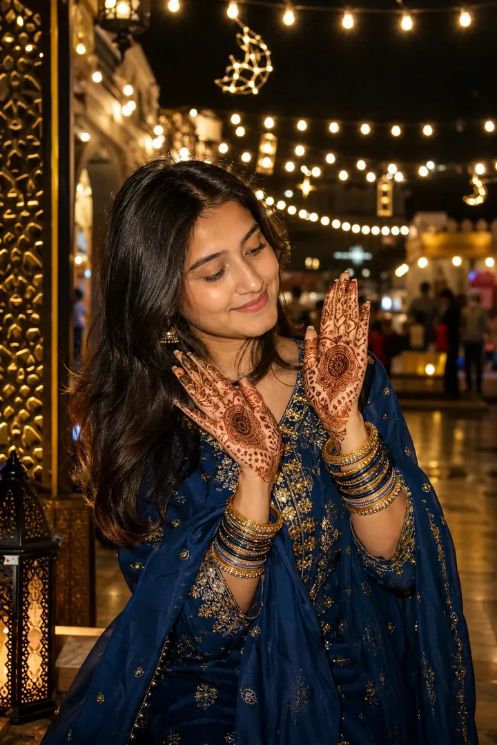 Chand Raat Mehndi: AI Eid-ul-Fitr photo effect