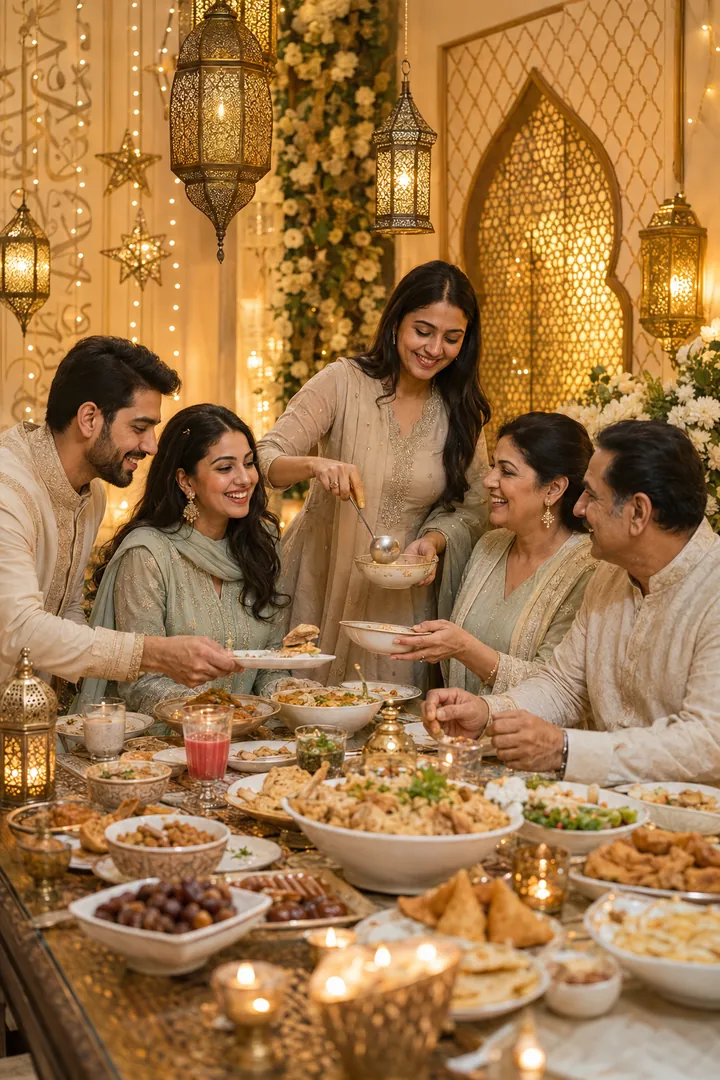 Sheer Khurma Table: AI Eid-ul-Fitr photo effect example 2