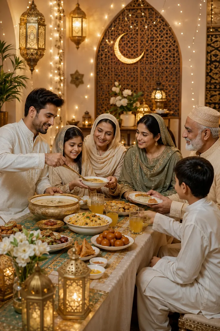 Sheer Khurma Table: AI Eid-ul-Fitr photo effect