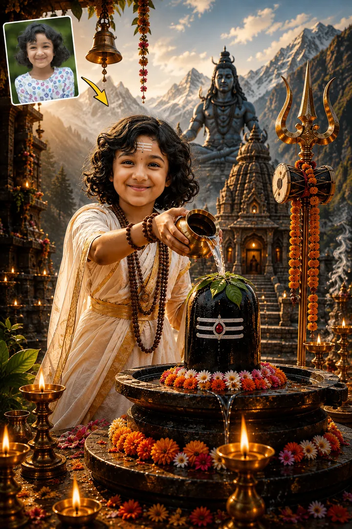 Shravan Devotion: AI Festival Collection photo effect