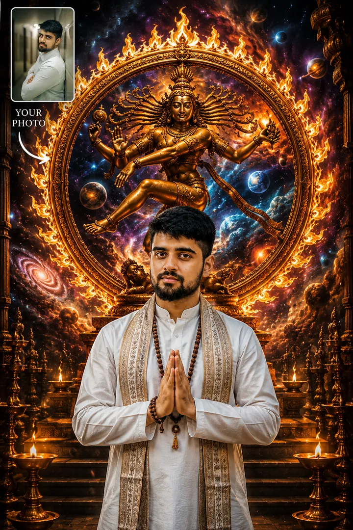 Cosmic Nataraja: AI Festival Collection photo effect