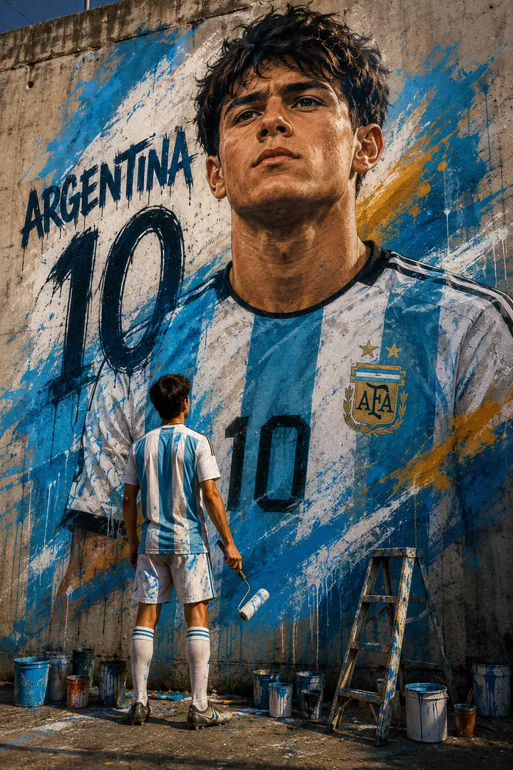 Stadium Mural Poster — AI photo example