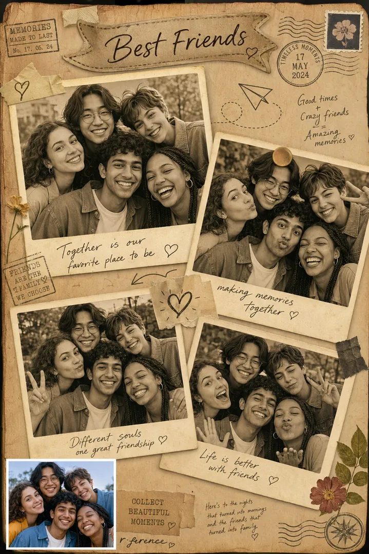BFF Scrapbook AI photo example 2