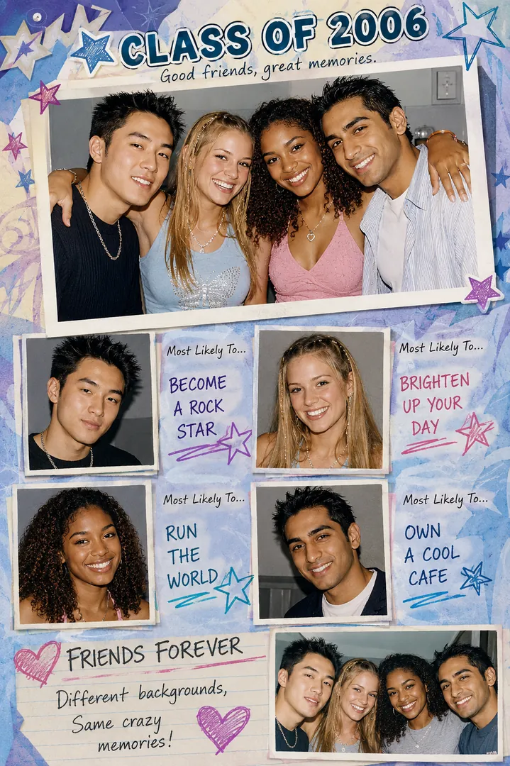 Retro Yearbook AI photo example 2