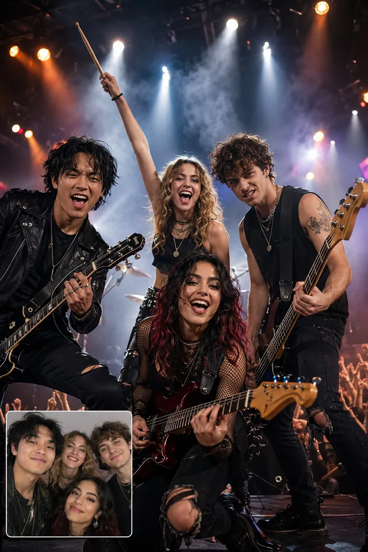 Rockstar Band AI photo example 2