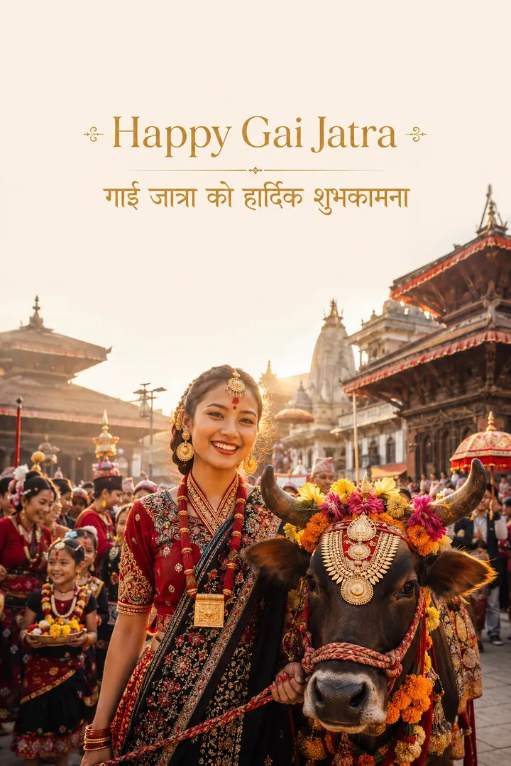 Gai Jatra Wish: AI Gai Jatra photo effect