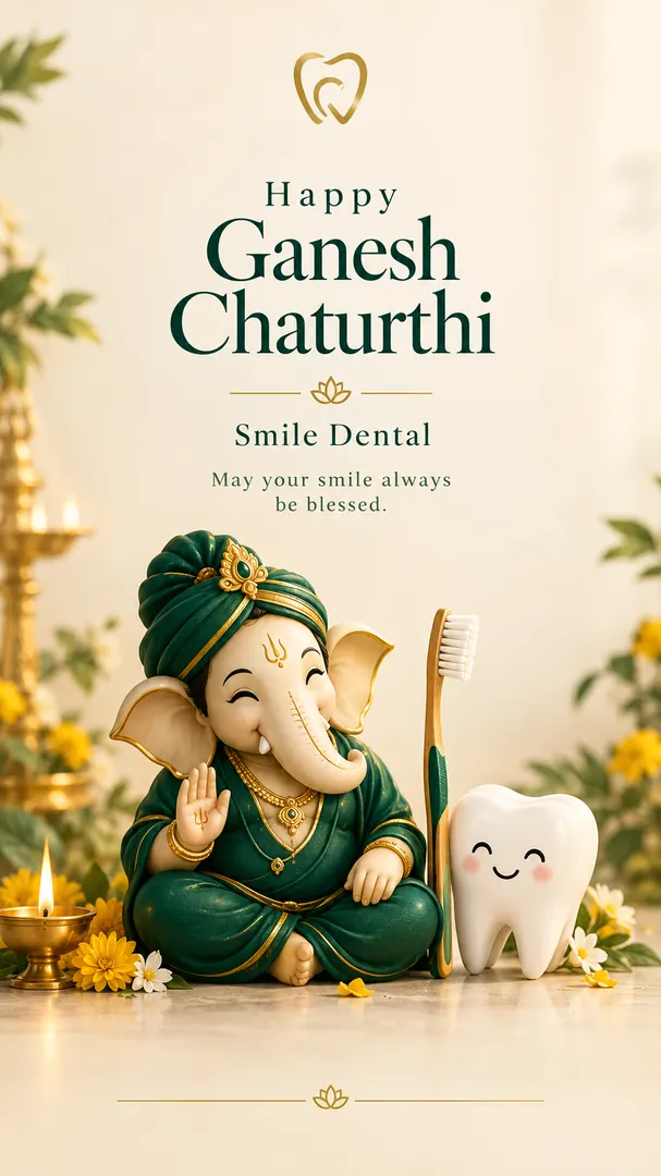 Business Wishing Post: AI Ganesh Chaturthi photo effect