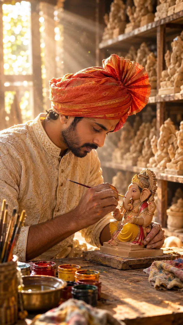 Murti Artisan: AI Ganesh Chaturthi photo effect