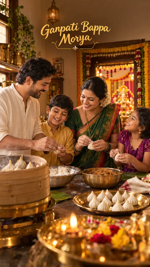 Ukadiche Modak Kitchen: AI Ganesh Chaturthi photo effect