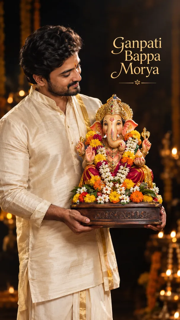 Me & My Bappa: AI Ganesh Chaturthi photo effect