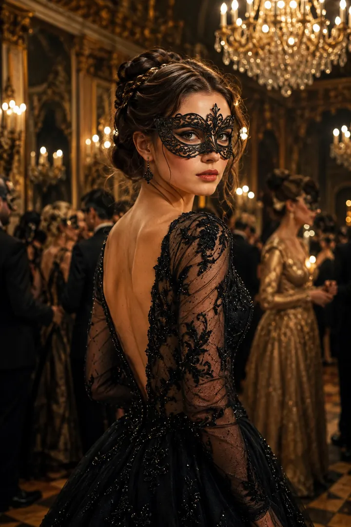 Masquerade Ball: AI Halloween photo effect