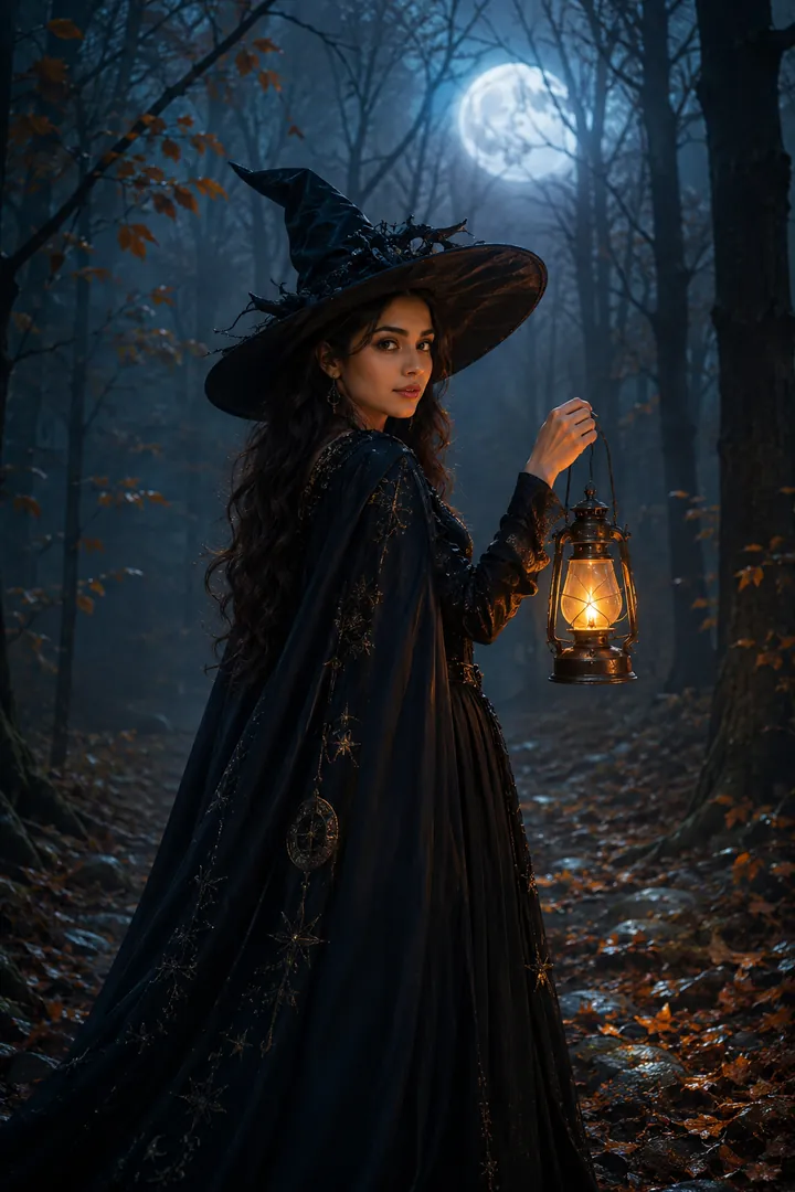 Witch's Forest: AI Halloween photo effect