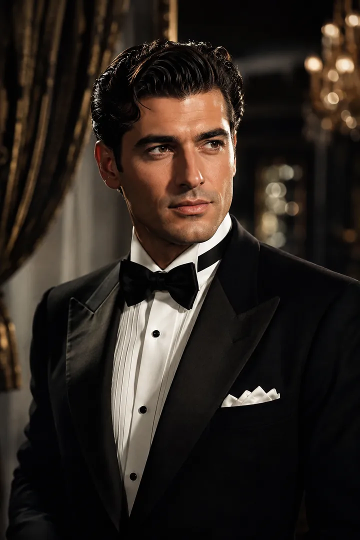 Classic Hollywood Glamour: AI Hollywood & Fashion photo effect example 2