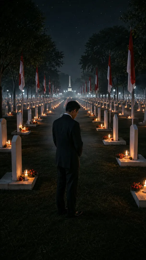 Midnight Remembrance: AI Indonesia Independence Day photo effect