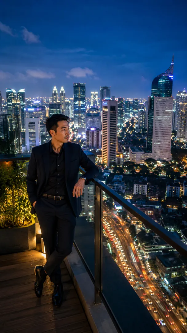 Jakarta After Dark: AI Indonesian Destinations photo effect