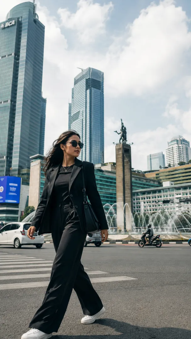 Jakarta Street Style: AI Indonesian Destinations photo effect