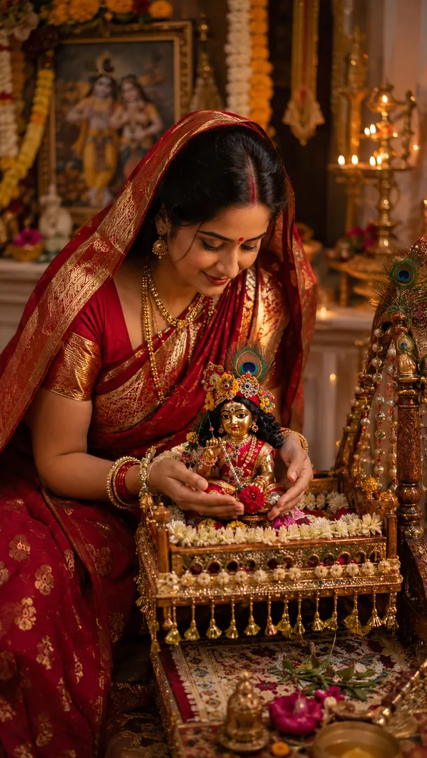 Yashoda & Baby Krishna: AI Krishna Janmashtami photo effect