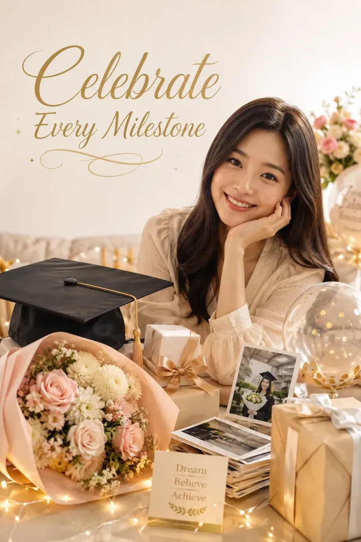 Milestone Greeting: AI Life & Milestones photo effect