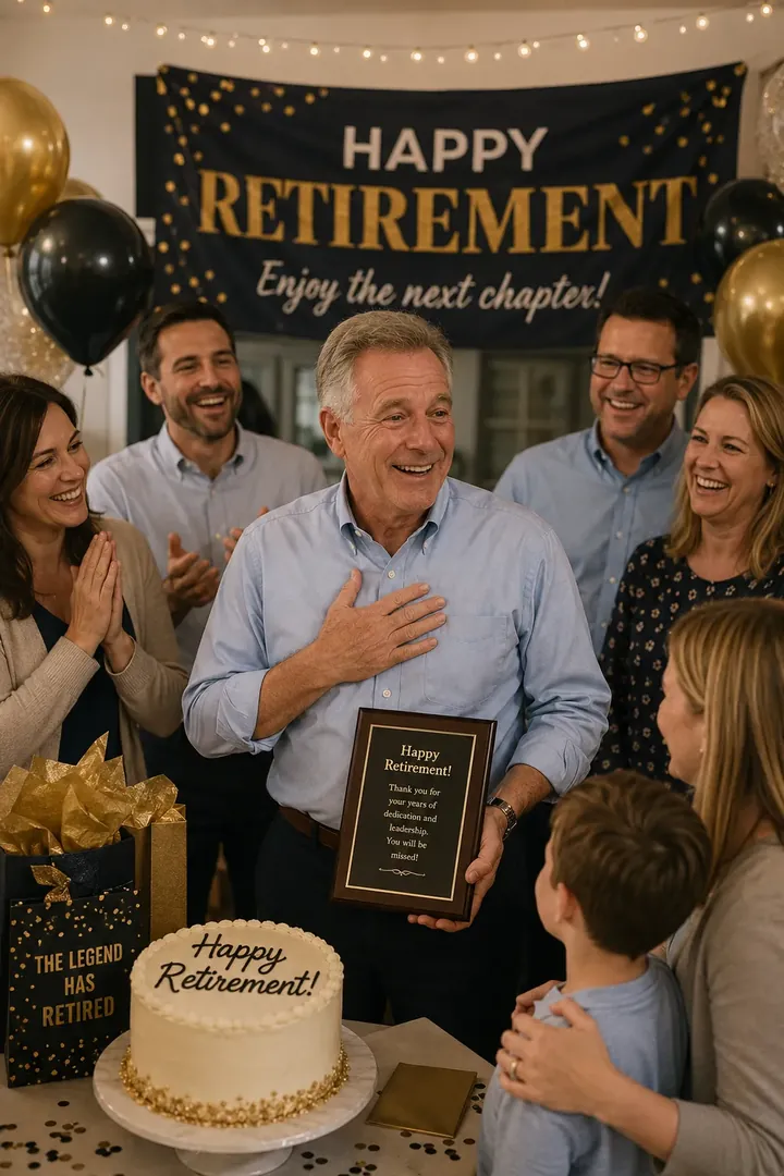 Retirement Celebration: AI Life & Milestones photo effect example 2