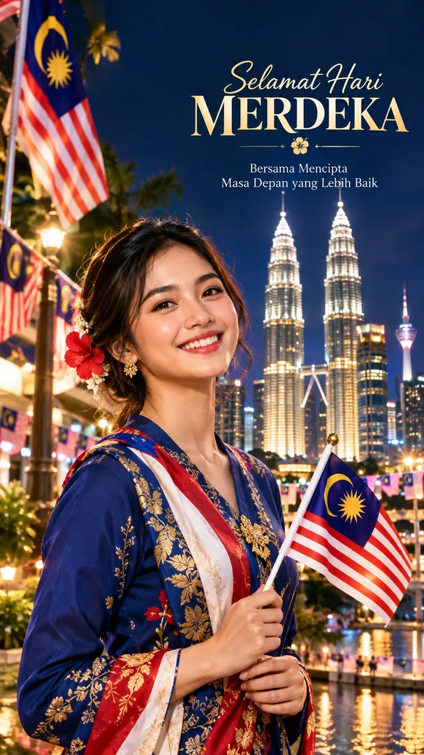 Malaysia Merdeka Day Wish: AI Malaysia photo effect
