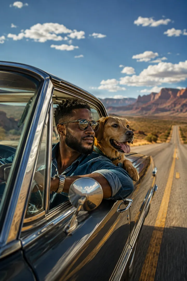 Pet Road Trip: AI Me & My Pet photo effect example 2