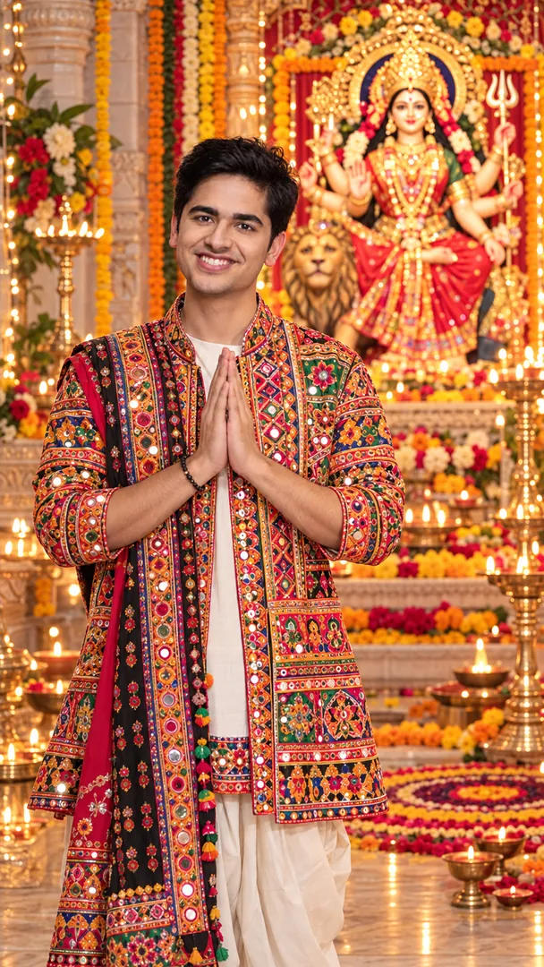 Navratri Darshan: AI Navratri photo effect