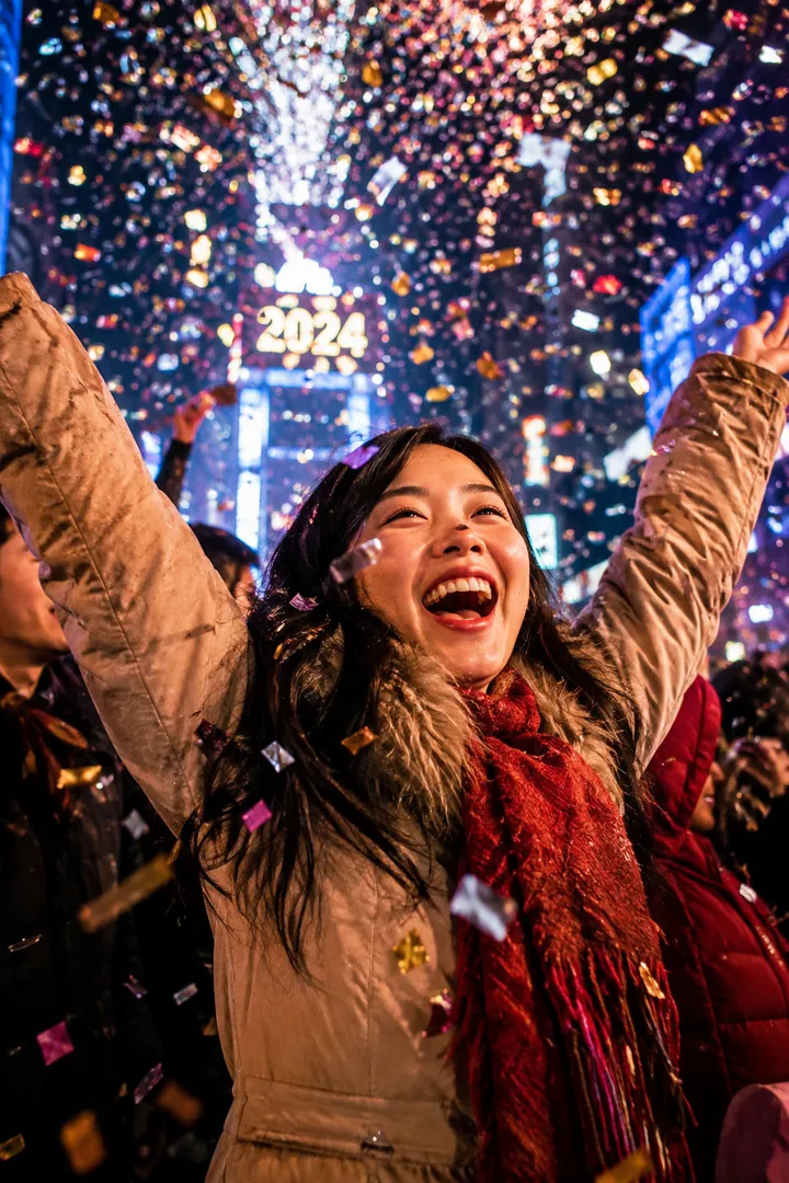 Confetti Countdown: AI New Year's Eve photo effect