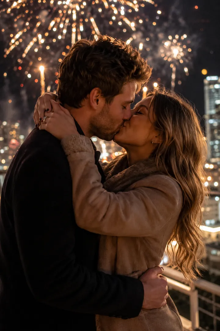 Midnight Kiss: AI New Year's Eve photo effect