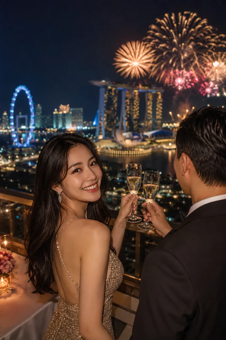 New Year Travel Celebration: AI New Year's Eve photo effect example 2