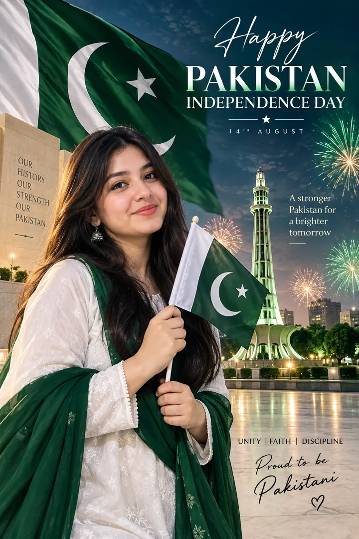 Pakistan Independence Day Wish: AI Pakistan Independence Day photo effect