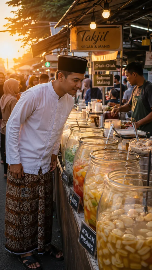 Takjil Bazaar: AI Ramadan photo effect