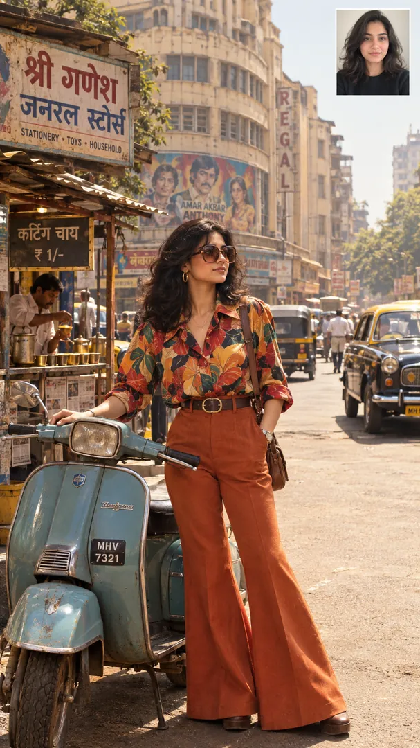 1980s Street Style: AI Retro & Vintage Decades photo effect