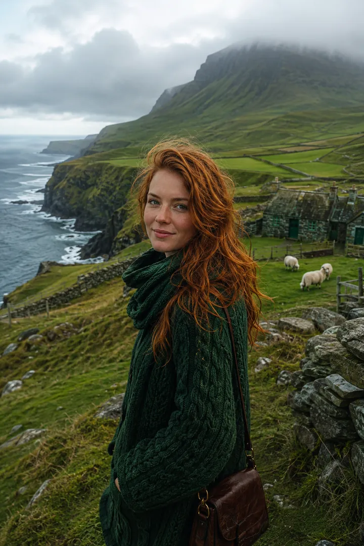 Irish Countryside: AI St. Patrick's Day photo effect